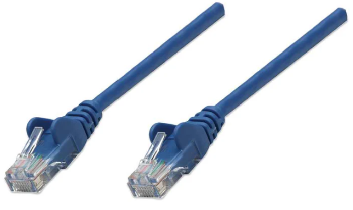 Intellinet Cat5e, CCA, U/UTP, PVC, RJ45, 5m, plavi
