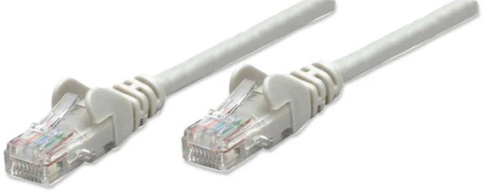 Intellinet Cat6, CCA, U/UTP, PVC, RJ45, 7.5m, sivi