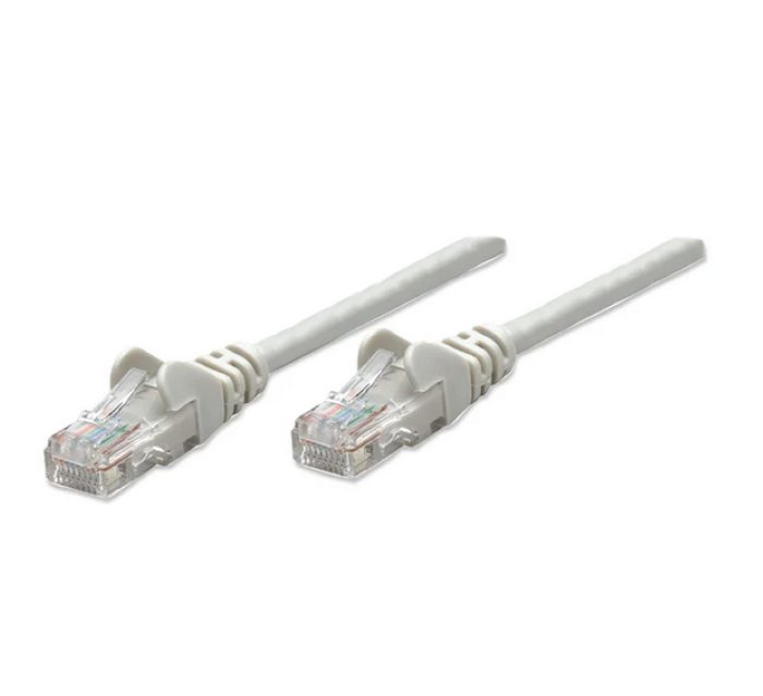 Intellinet Cat6, CCA, U/UTP, PVC, RJ45, 1m, sivi