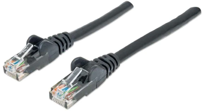Intellinet Cat6, CCA, U/UTP, PVC, RJ45, 3 m, crni