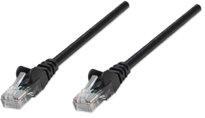 Intellinet Cat6, CCA, U/UTP, PVC, RJ45, 7.5m, crni