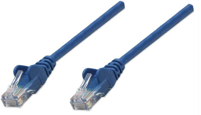 Intellinet Cat6, CCA, U/UTP, PVC,RJ45, 0.5m, plavi