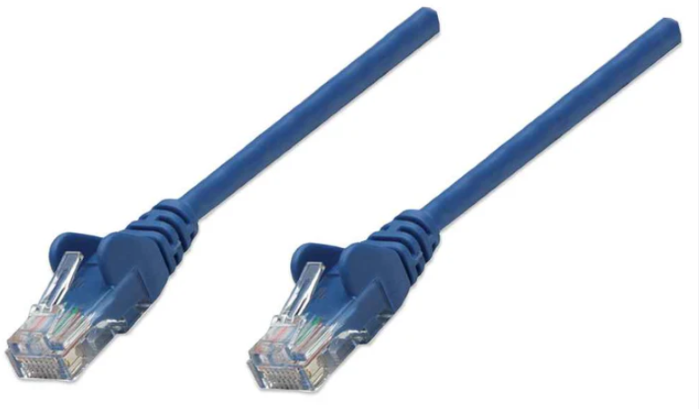 Intellinet Cat6, CCA, U/UTP, PVC, RJ45, 2m, plavi