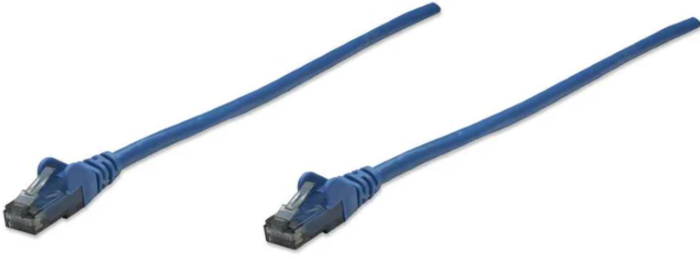 Intellinet Cat6, CCA, U/UTP, PVC, RJ45, 10m, plavi