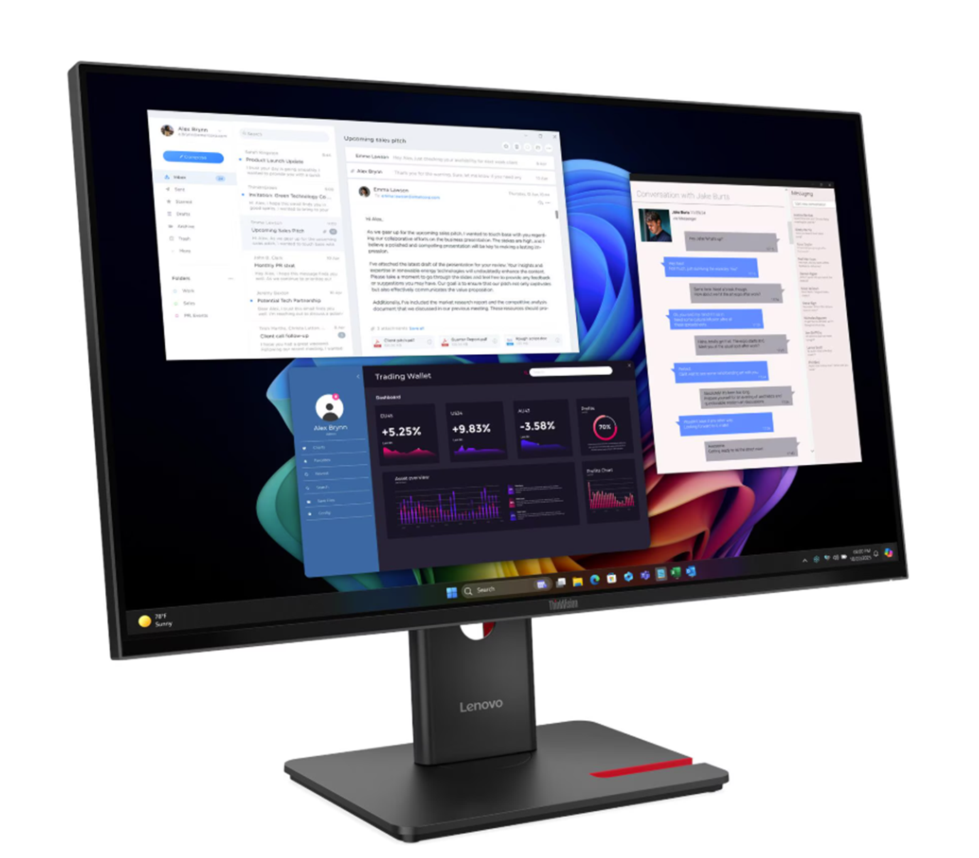 Lenovo T27UD-40 UHD IPS, HDMI, DP, USB-C, pivot