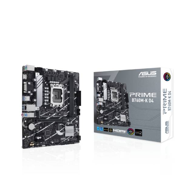 Asus PRIME B760M-K, DDR4 , S1700,  mATX