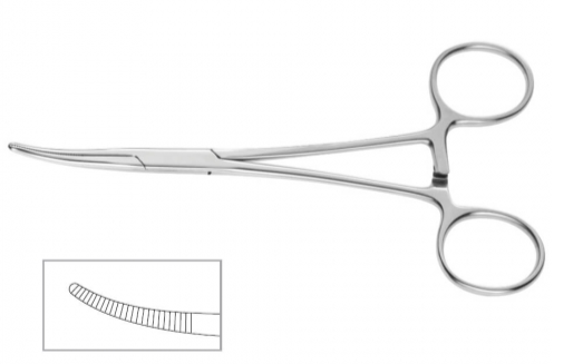 Kelly hemostatic forceps, 14 cm, hobby tool
