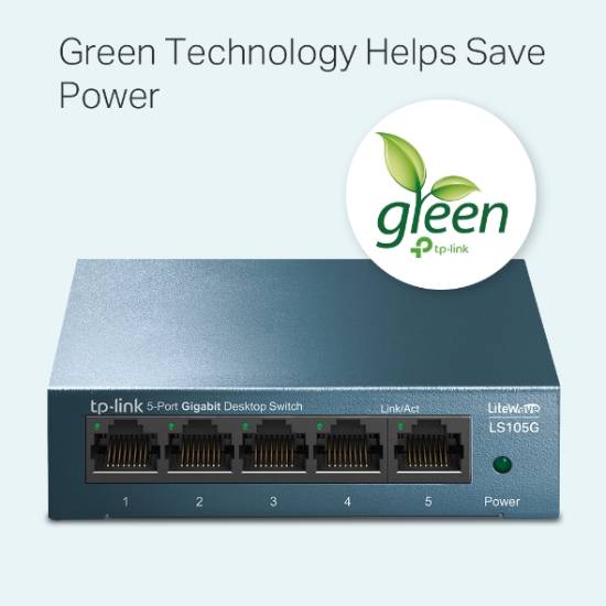 TP-Link LS105G, 5-Port Gigabit Switch, steel - Copia Forum