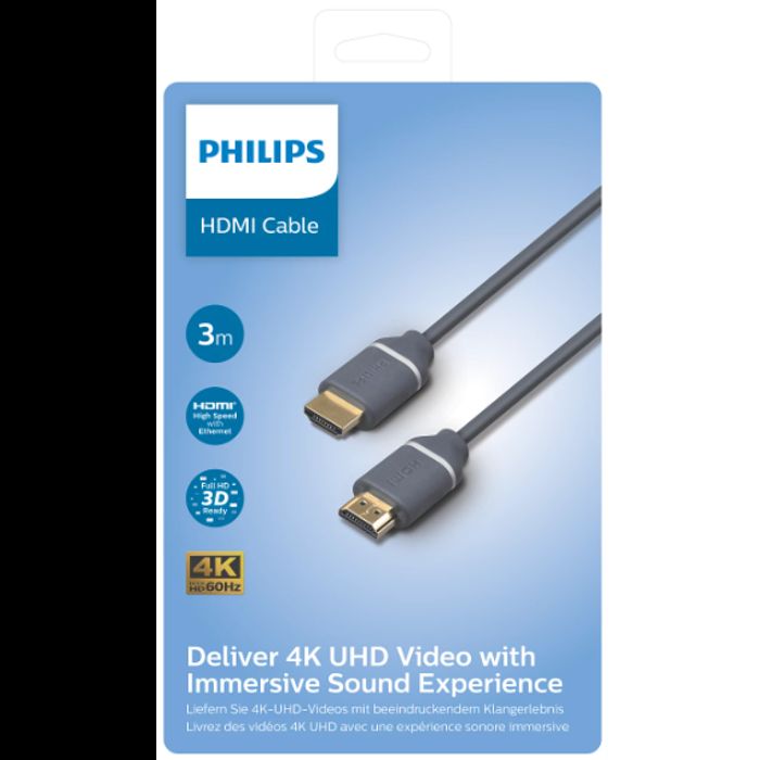 Philips HDMI kabel 3m, 4K UHD, High Speed