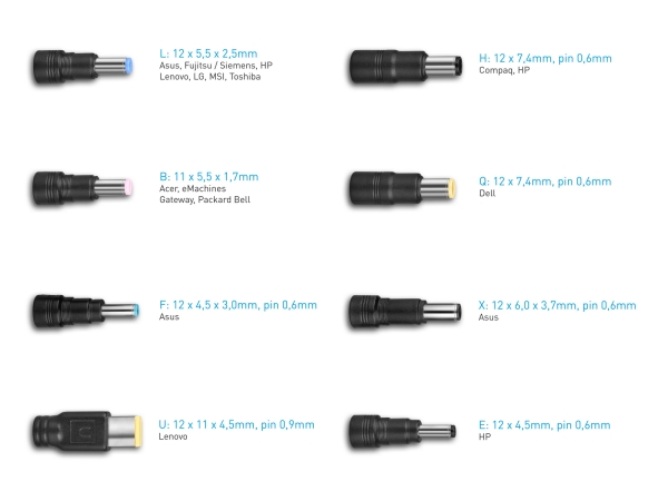 Avacom univerzal. punjač QuickTIP 150W,8 konektora