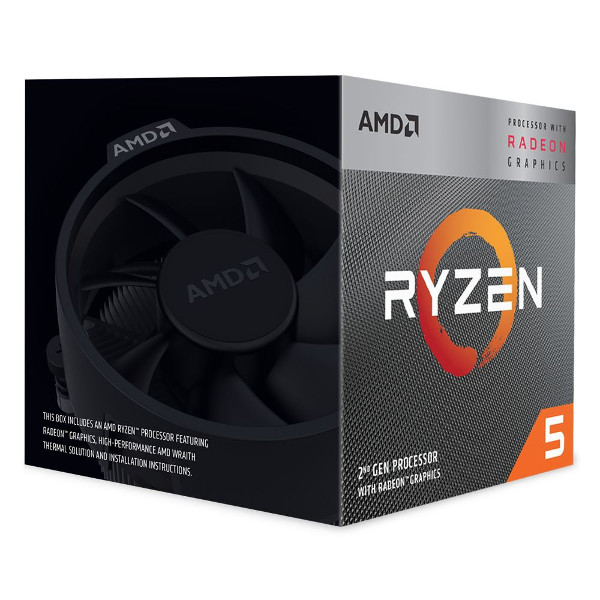 AMD Ryzen 5 3400G, 4C/8T, 3.7GHz,RX VEGA, box, AM4