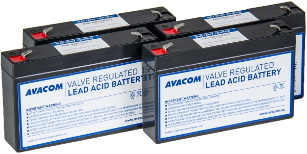 Avacom komplet baterija za APC RBC34, 4 kom.