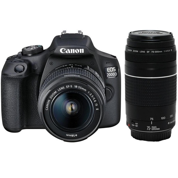 Canon EOS 2000D + 18-55mm IS + EF 75-300mm