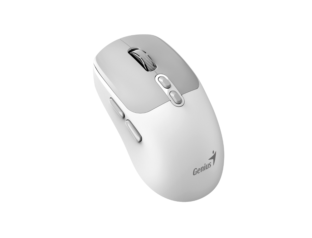 Genius NX-8080S, bežični miš, silent, BT, bijeli