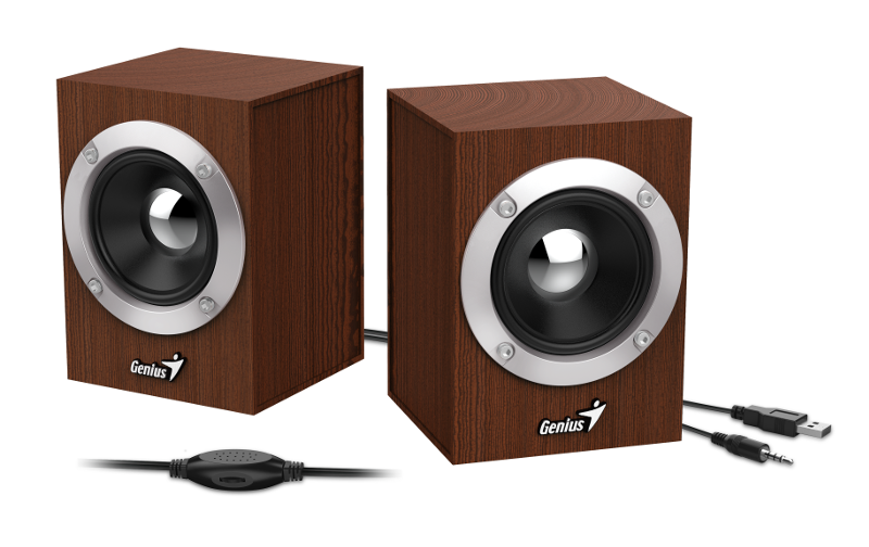 Genius zvučnici SP-HF280, 6W, USB+3,5mm, drveni - Copia Forum
