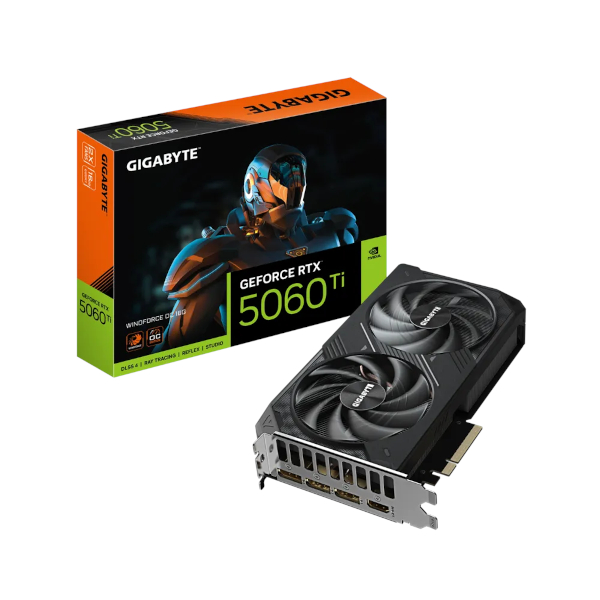 Gigabyte GF RTX5060Ti WINDFORCE OC, 16GB GDDR7