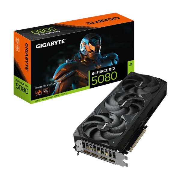Gigabyte GF RTX5080 Windforce OC, 16GB GDDR7