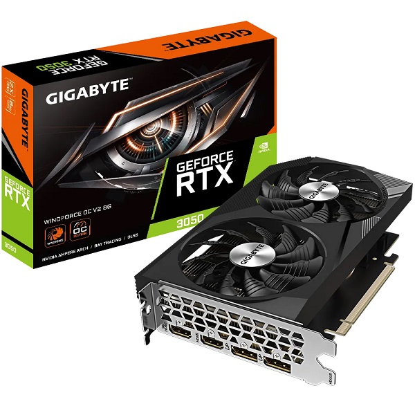 Gigabyte GF RTX3050 WF2 OC V2, 8GB GDDR6