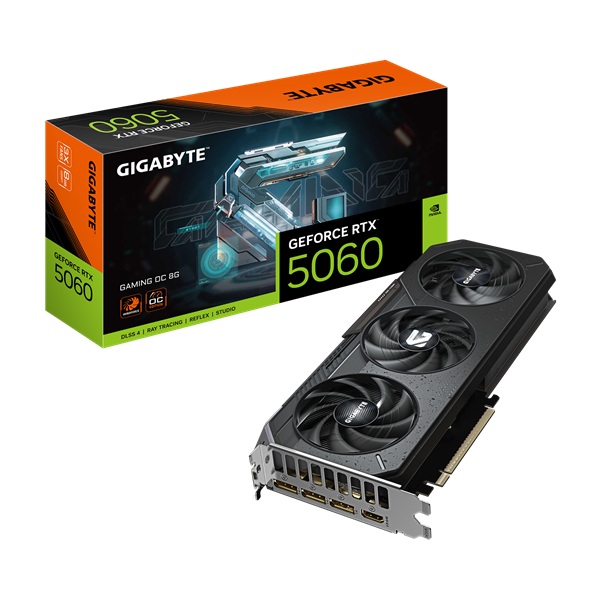 Gigabyte GF RTX5060 GAMING OC, 8GB GDDR7