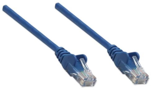 Intellinet Cat5e, CCA, U/UTP, PVC, RJ45, 1m, plavi