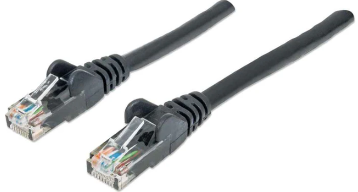 Intellinet Cat6, CCA, U/UTP, PVC, RJ45,15m, crni