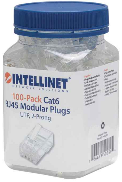 Intellinet konektor, UTP, CAT6, RJ45, 100 kom