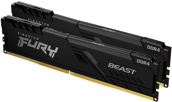 Kingston DDR4 16GB 3600MHz, (2x8GB), FURY Beast