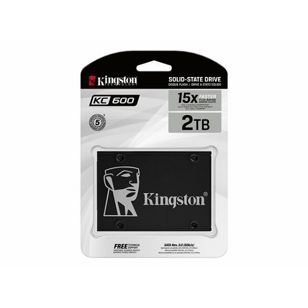Kingston SSD KC600, R550/W520,2048GB, 7mm, 2.5