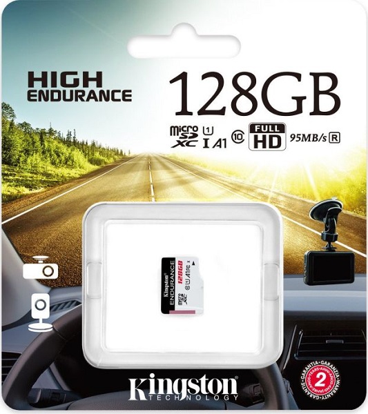 Kingston microSD High Endur R95MB/s W45MB/s, 128GB