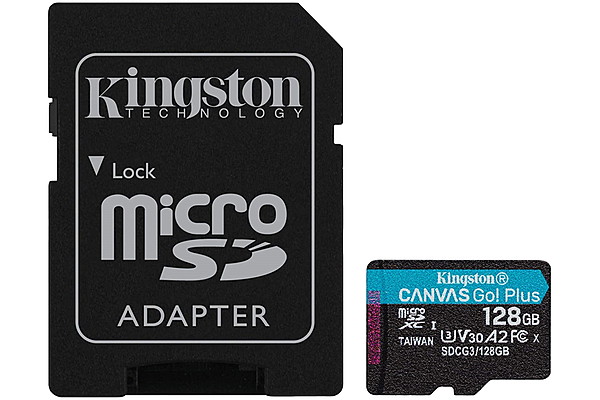 Kingston microSDXC, Select plus Go,R170/W90, 128GB
