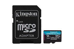 Kingston microSDXC, Select plus Go,R170/W70, 64GB