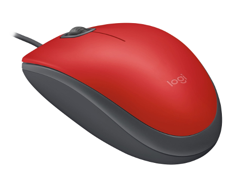 Logitech M110 Silent žičani optički miš, crvena - Copia Forum
