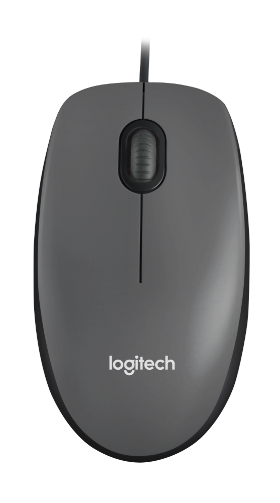 Logitech M90 žičani optički miš, siva