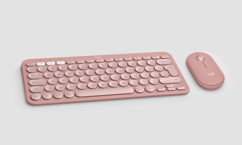 Logitech Pebble 2 Combo za Mac, rozi