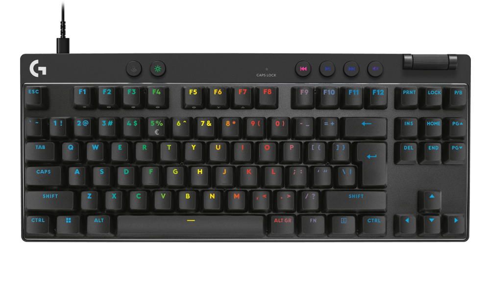 Logitech Pro X TKL Rapid, meh. tipkovnica, crna