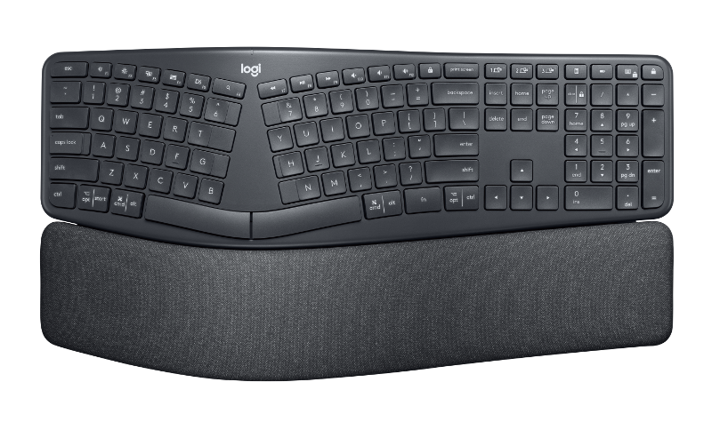 Logitech Ergo K860, bežična tipkovnica, crna