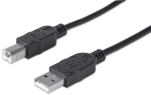 Manhattan kabel USB2.0 AM/BM, za printer,1.8m,crni