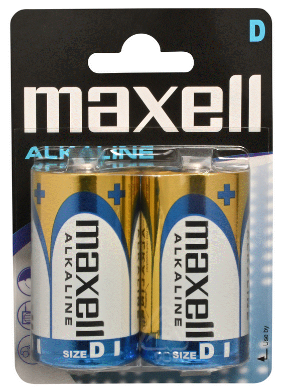 Maxell alk. baterija LR-20/D,2kom, blister