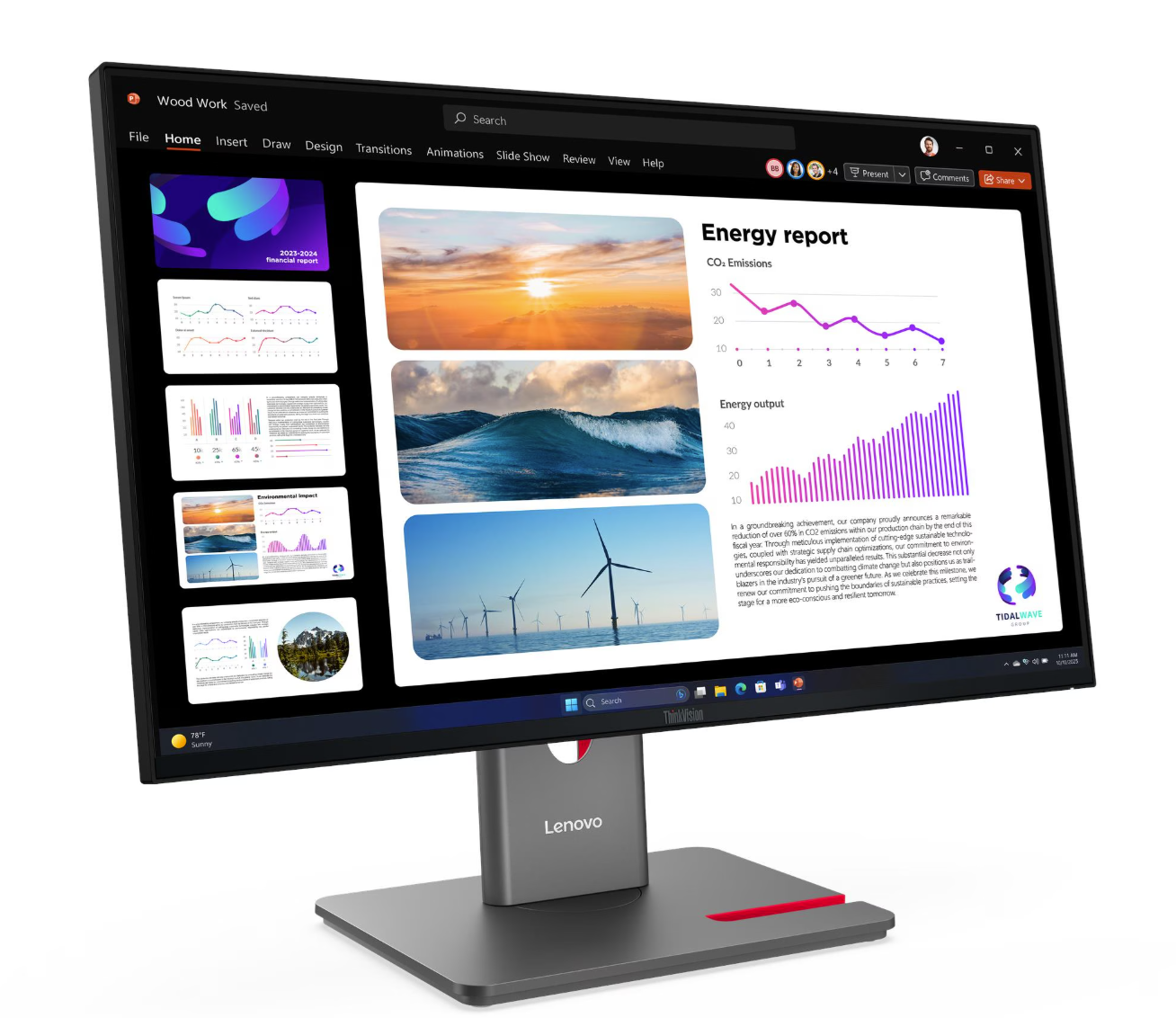 Lenovo P24Q-40 QHD IPS, HDMI, DP, USB-C