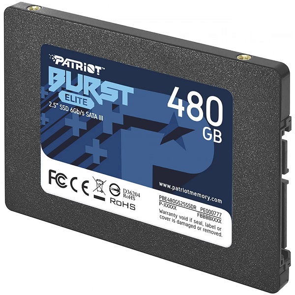 Patriot SSD Burst Elite R450/W320, 480GB, 7mm,2.5