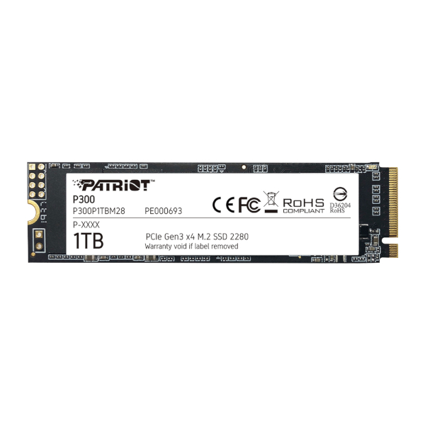 Patriot SSD P300 R2100/W1650, 1TB, M.2 NVMe