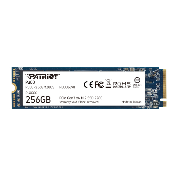 Patriot SSD P300 R1700/W1100, 256GB, M.2 NVMe
