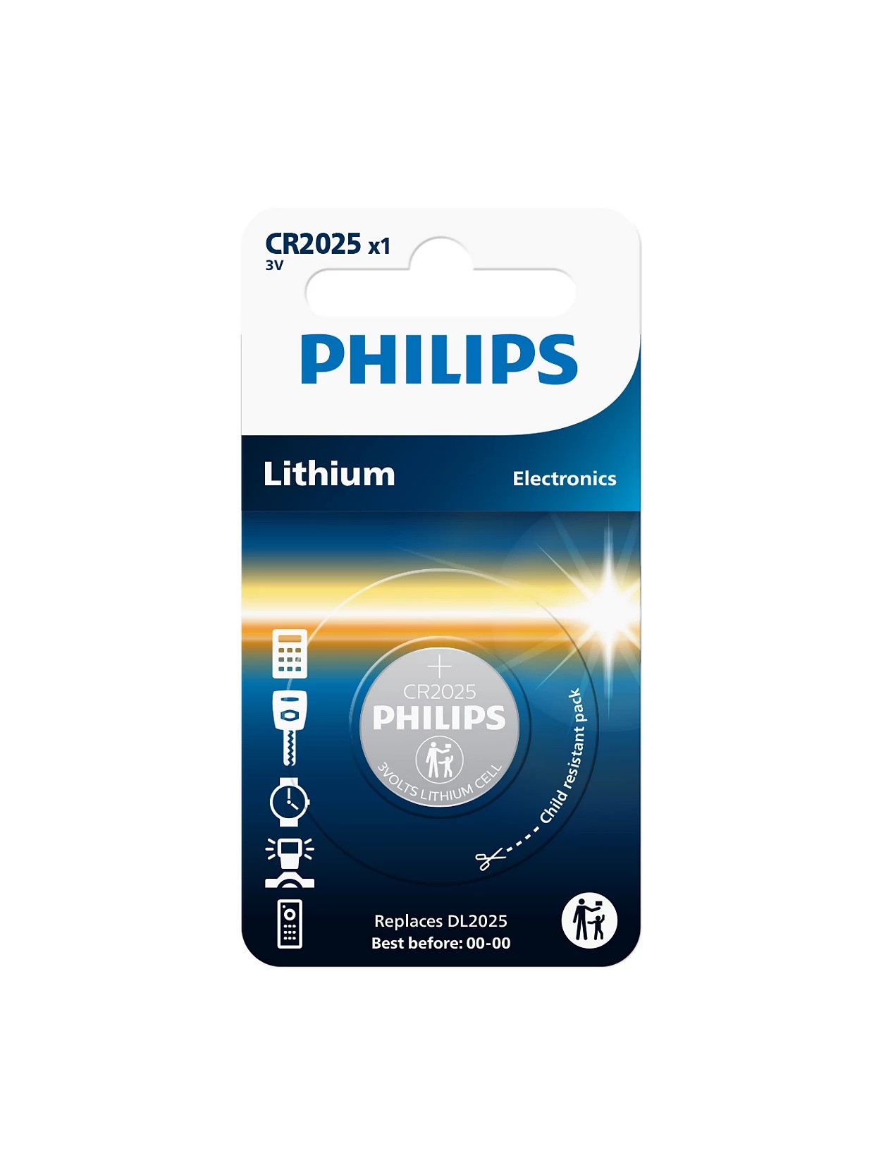 Philips baterija CR2025, 3V, 1 komad