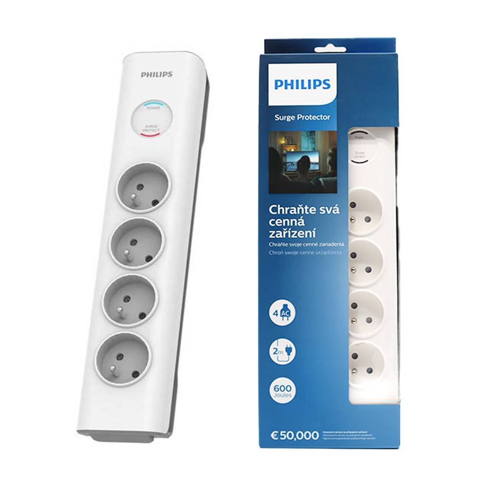 Philips prednaponska zaštita PN3032WA, 4+2 USB