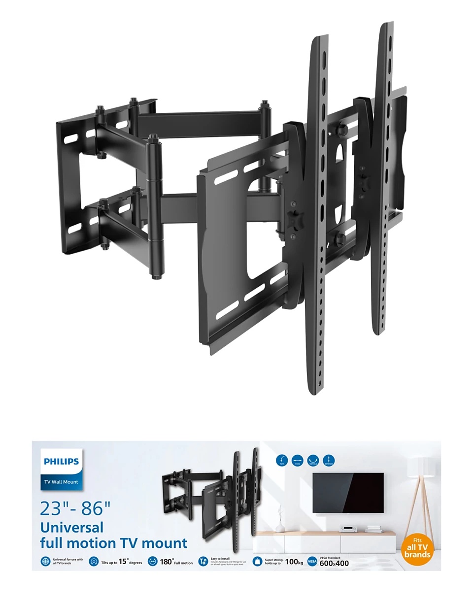 Philips TV nosač SQM9640, zglobni, 23