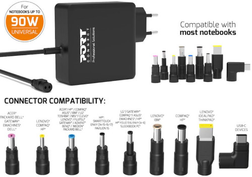 Port univerzalni punjač 90W za prijenosnike