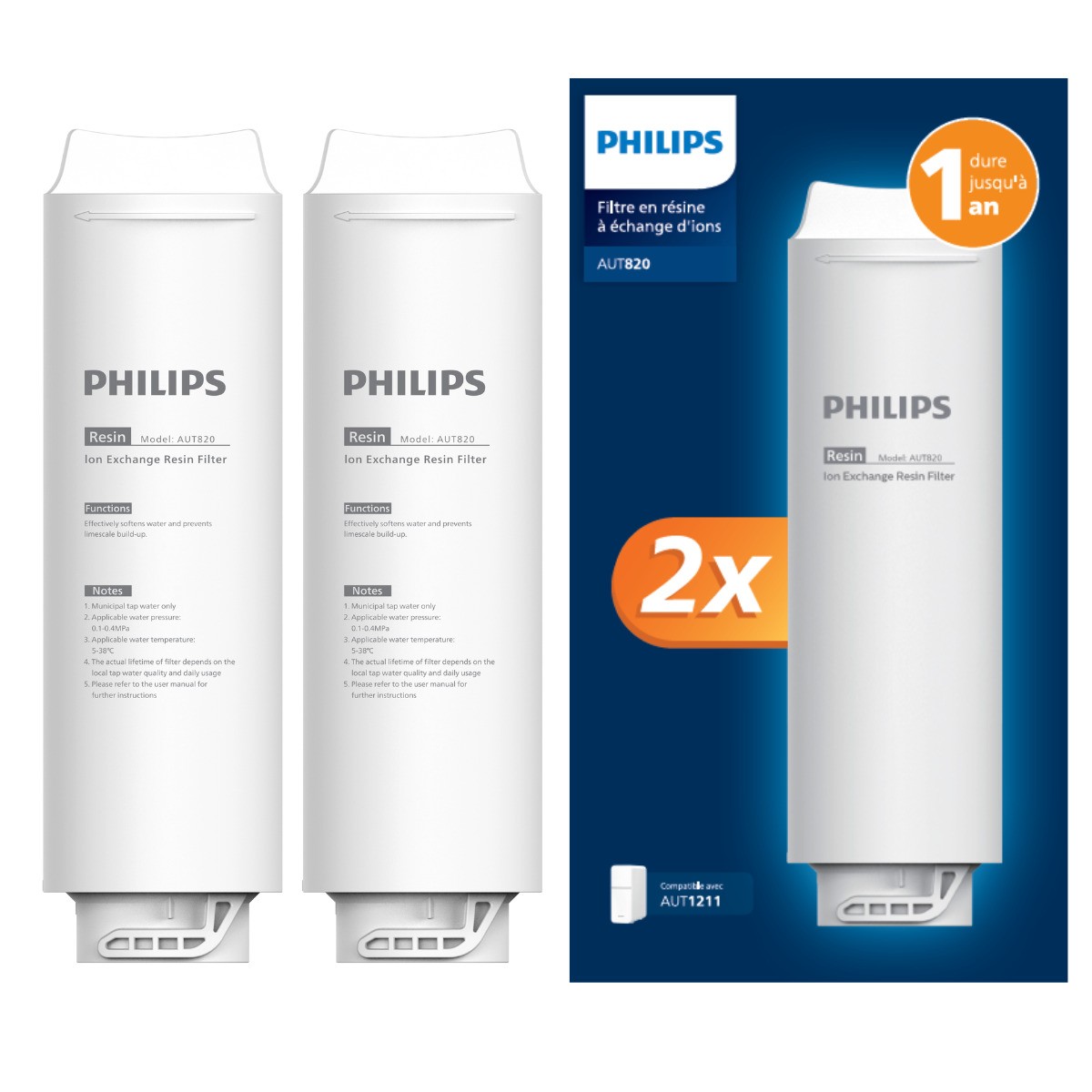 Philips Resin filter, 2-Pack za AUT1211
