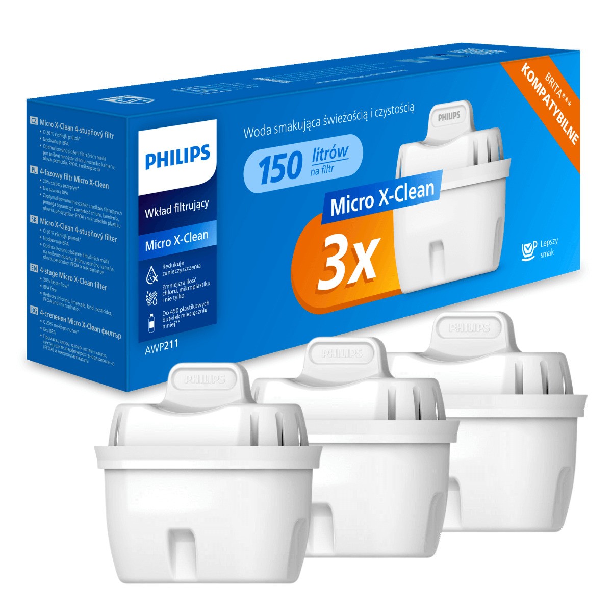 Philips AWP211 Micro X-clean 3pack filtera