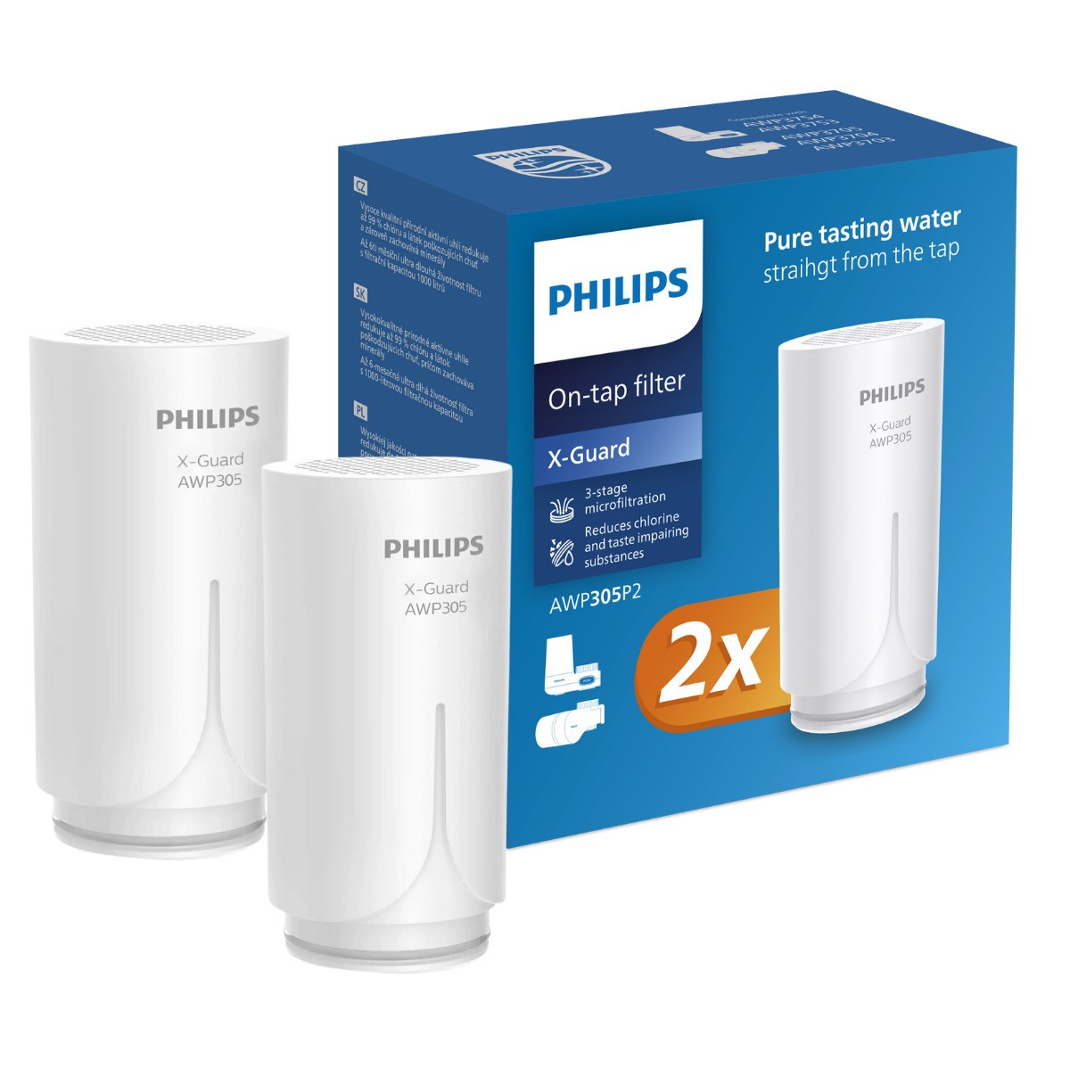 Philips AWP305P2 On-tap MicroF 2pack filtera