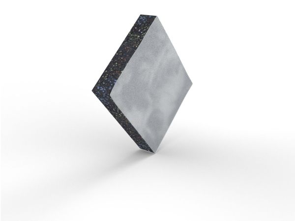 Roof protection pad 110x95x20mm alu coated